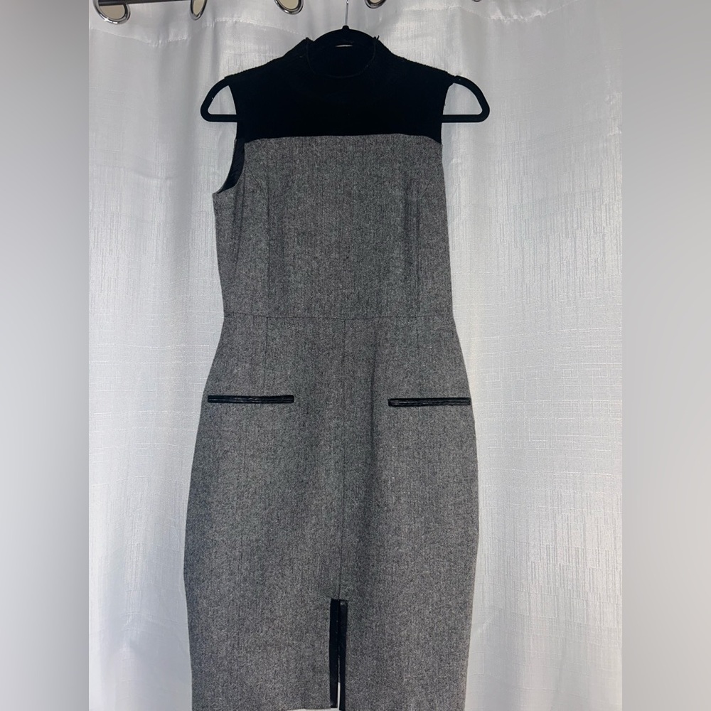 Calvin Klein Ribbed Mock Neck Dress size 4